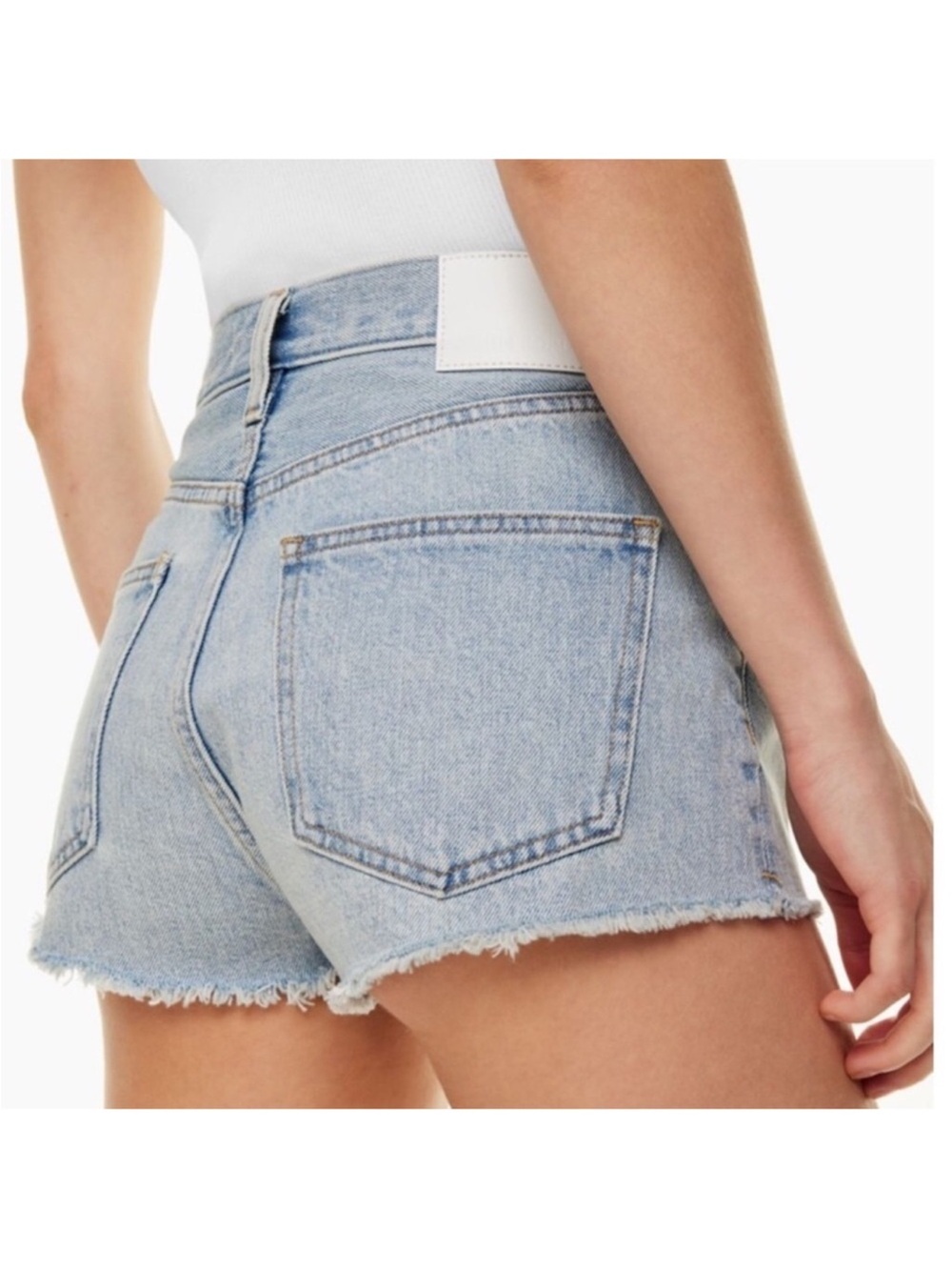 Denim Forum The Yoko Hi Rise Micro Short